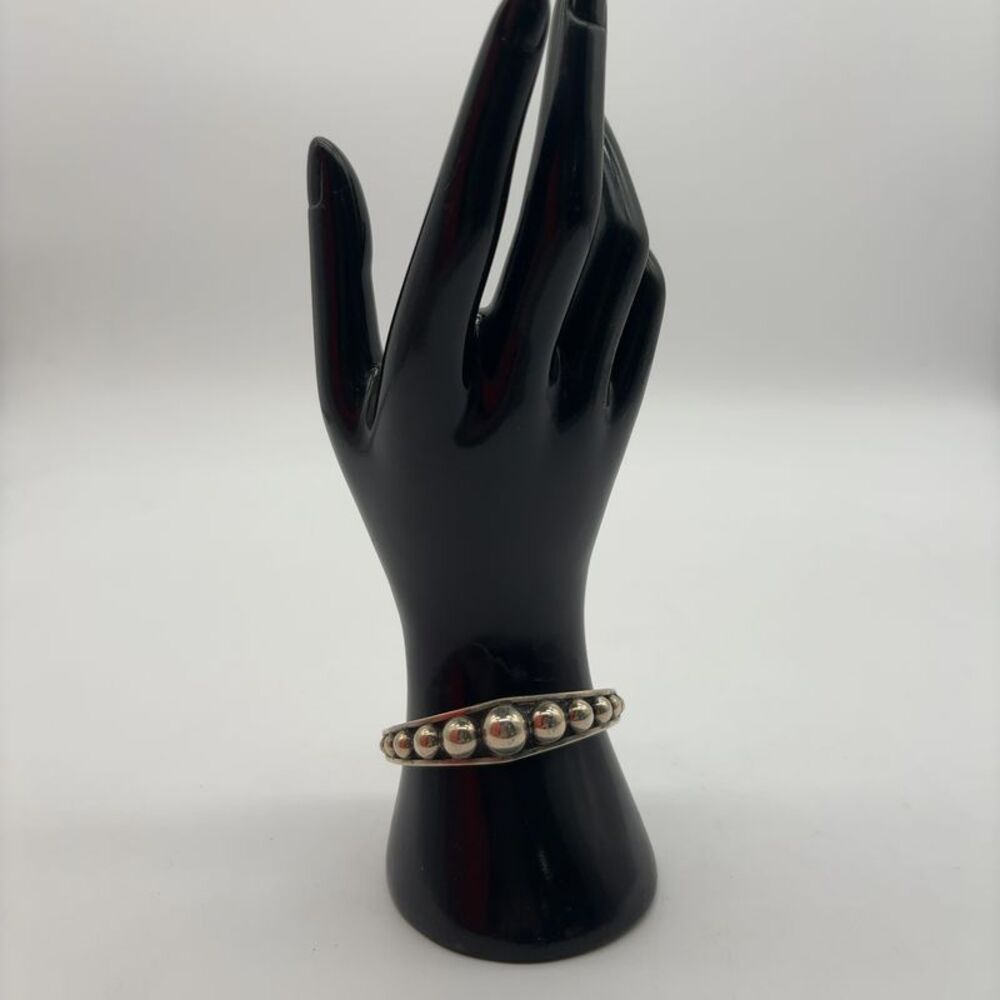 mexican Sterling Ball Dot Cuff Bracelet